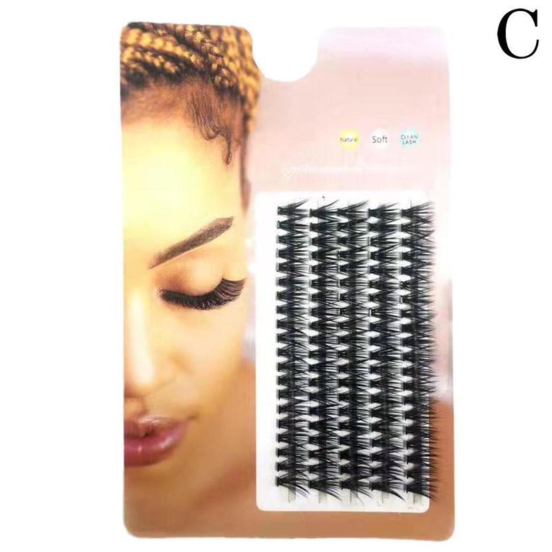5 rows of 10/20/30/40P 3D 3D false eyelashes, natural and soft, 100 clusters